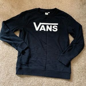 Black vans crewneck womens medium